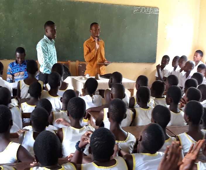 Gallopers Conference and awards Presentation to Excellent pupils at Anweam D/A Junior High School, Anweam, Eastern Region, Ghana 2019.